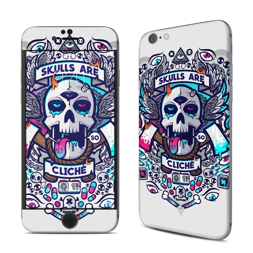 DecalGirl AIP6-SKULLCLICHE Apple iPhone 6 Skin - Skulls Are Cliche