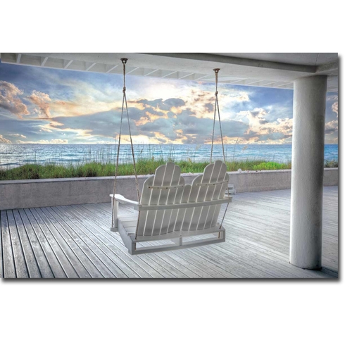 Artistic Home Gallery 2436S493CG Swing at The Beach by Celebrate Life 