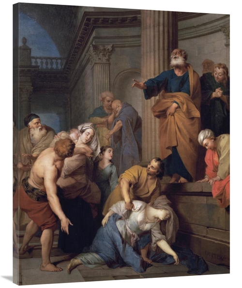 Global Gallery GCS-278205-40-142 40 in. Death of Saphira, Wife of 