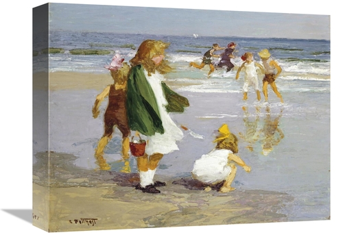 Global Gallery GCS-268395-16-142 16 in. Play in the Surf Art Print - E