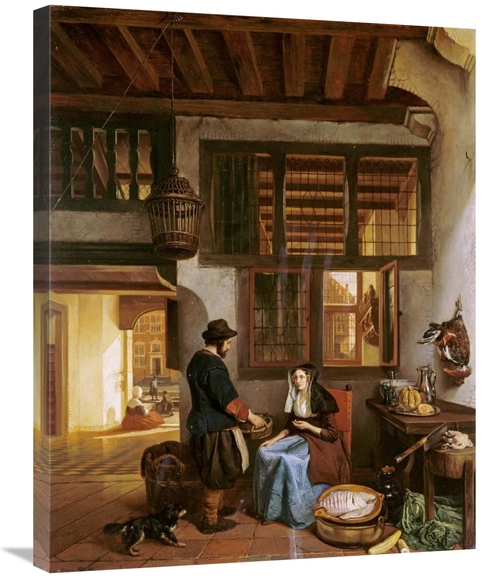 Global Gallery GCS-268140-30-142 30 in. A Dutch Interior Art Print - H