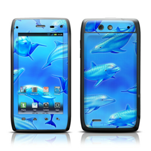 DecalGirl MDR4-SDOLPHINS DecalGirl Motorola Droid 4 Skin - Swimming Do
