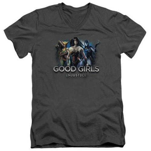 Trevco Injustice Gods Among Us-Good Girls Short Sleeve Adult V-Neck 30