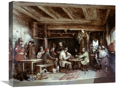 Global Gallery GCS-277492-22-142 22 in. News From India - Tavern Scene