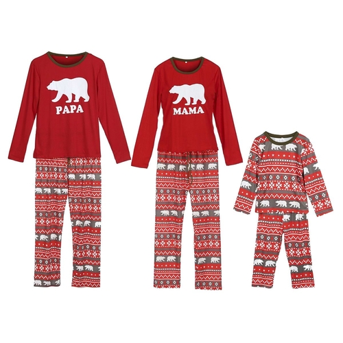 Xmas Family Matching Adult Women Kids Papa Mama