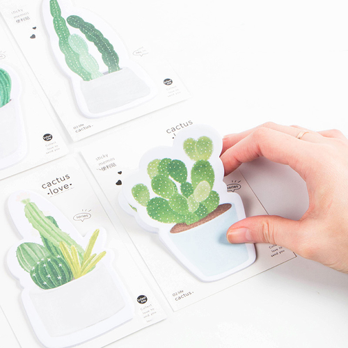 Cute Cactus Sticker Stick Marker Stripe