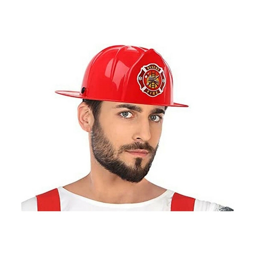 Helmet Fireman Red