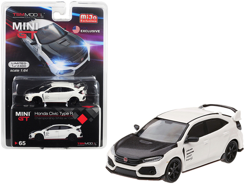 Honda Civic Type R (FK8) Championship White with Carbon Hood and TE37