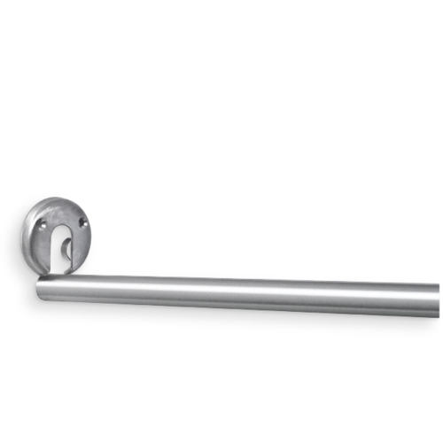 AJW UX1-E42 1 In. Diameter Shower Curtain Rod- 42 In. L - E-Type Flang