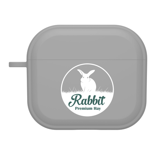 Custom Logo HDX Gray Case Cover for Apple AirPods Gen 1, 2, 3 & Pro