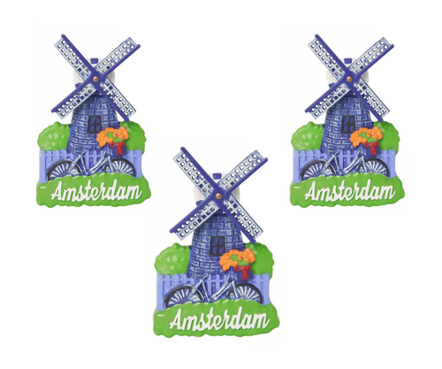 Amsterdam Windmill Magnet (QTY:3)