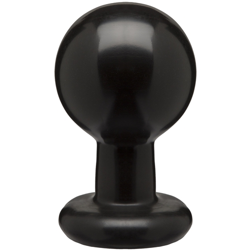 Round Butt Plug - Large - Black