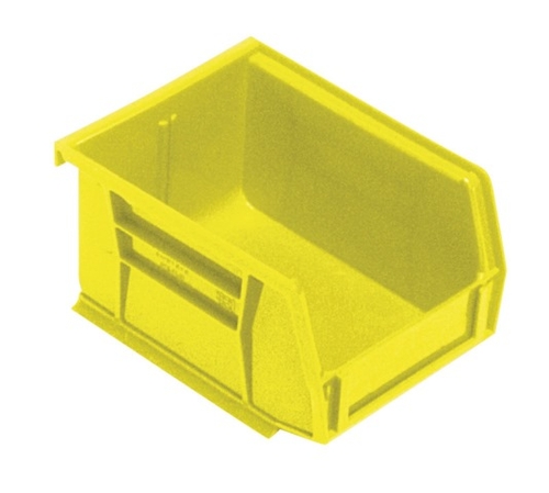 Quantum QUS210YL 0.625 x 4-125 x 3 in. Polypropylene Storage Bin  Yell
