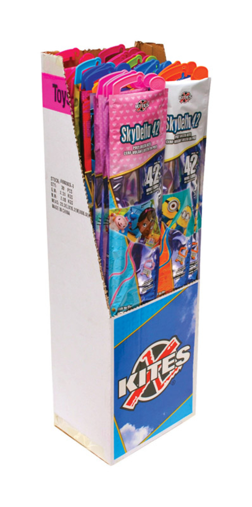 Main X Kites 9010649 Sky Delta Plastic 42 Kites, Pack of 30 image