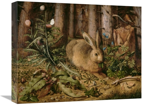 Global Gallery GCS-459883-1620-142 16 x 20 in. A Hare in the Forest Ar