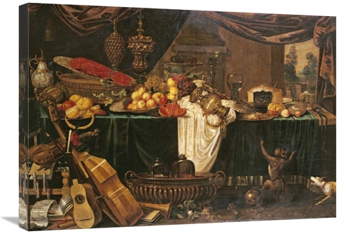 Global Gallery GCS-266400-30-142 30 in. A Banquet Still-Life Art Print