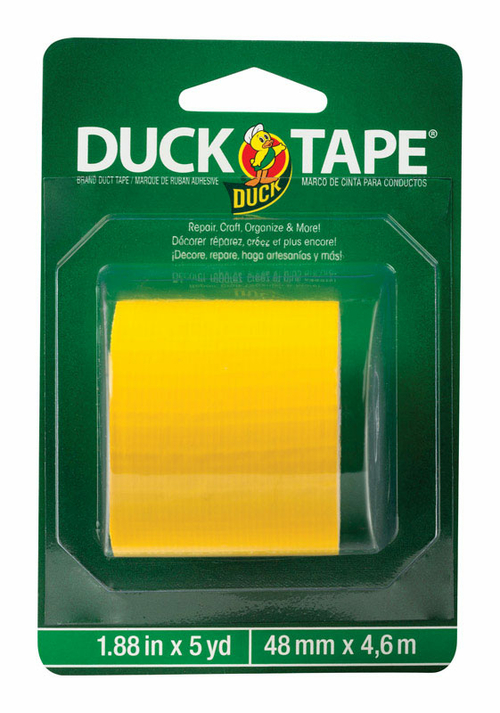 Duck Brand 4760401 Tape 1.88 in. x 5 Yard Yellow Solid