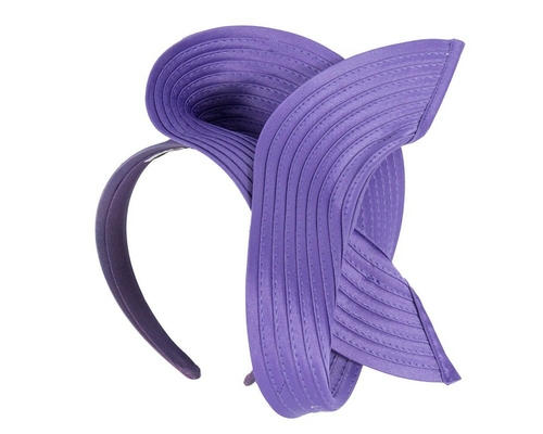 Purple swirl fascinator