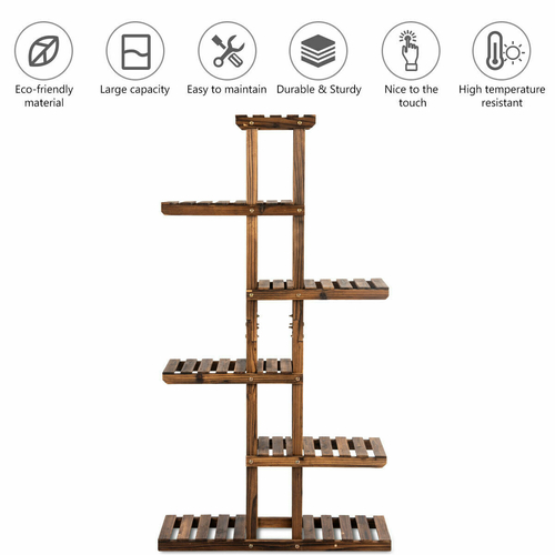 6 Tier Wooden Plant Stand