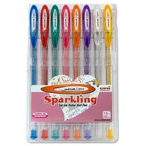 Set of Biros Uni-Ball Rollerball Signo UM-120 Multicolour