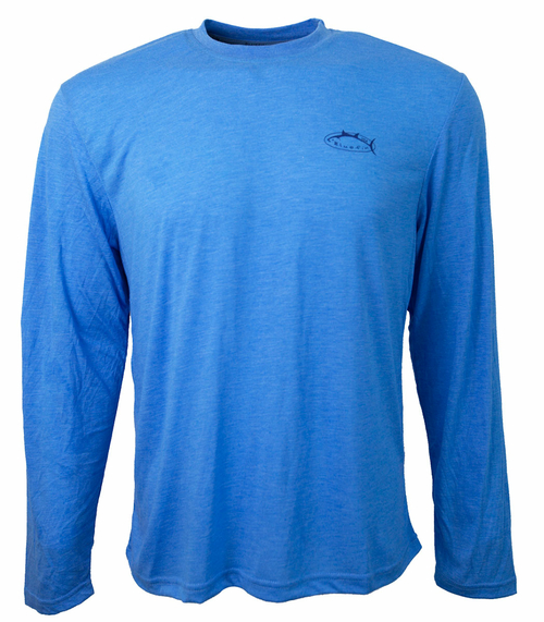 Bluefin USA TTBLANK-LTB-XS Long Sleeve Tech T-Shirt, Light Blue - 