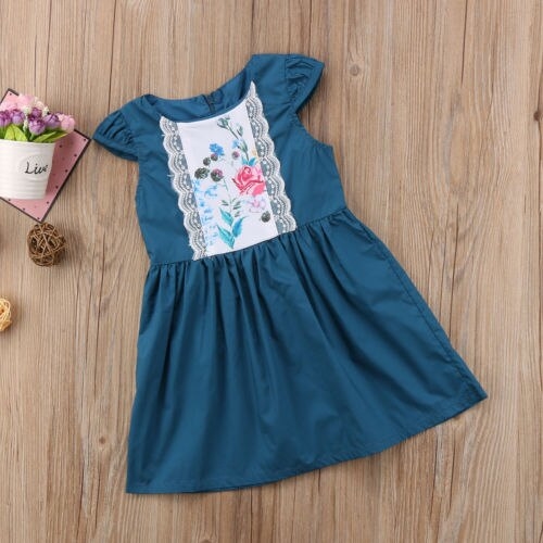 2018 Newborn Toddler Kids Baby Girls Cotton Retro