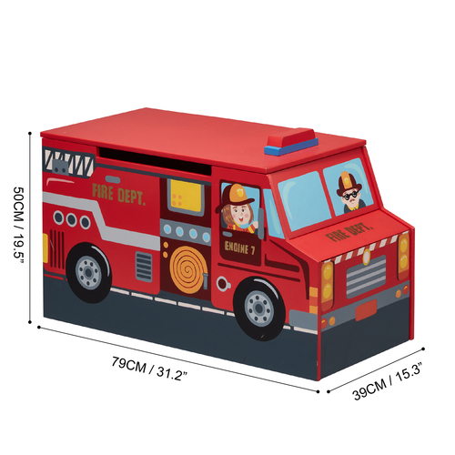 Fantasy Fields Kids Wooden Toy Box Chest Storage