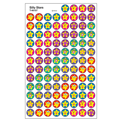 Trend Enterprises T-46157-6 Superspots Stickers Silly Stars - Pack of 