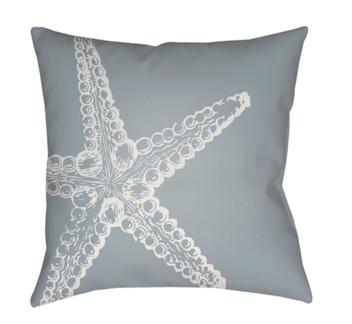 Surya SOL053-2020 Nautical III 20 x 20 x 4 in. Throw Pillow, Blue 