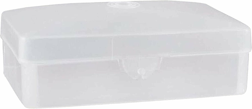 Medical Supply Pack of 100 Soap Case Holders. Translucent Plastic