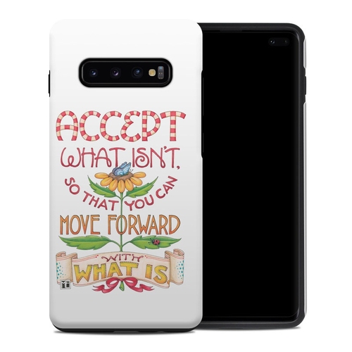 DecalGirl SGS10PHC-ACCEPTIT Samsung Galaxy S10 Plus Hybrid Case - Acce