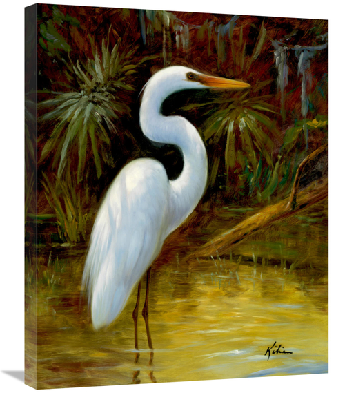 Global Gallery GCS-132584-2228-142 22 x 28 in. Tropical Egret I Art Pr