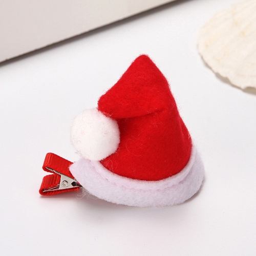 Baby Kids Girls Sequins Christmas Hat Hairpin