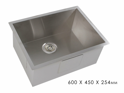 Handmade Stainless Steel Sink 600X450Mm Undermount/ Topmount