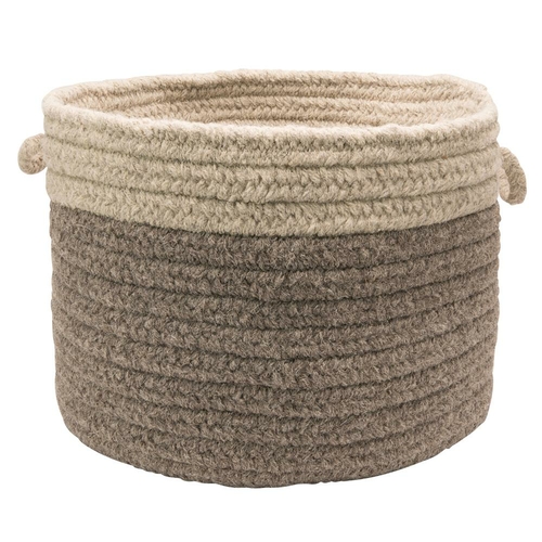 Colonial Mills CN21A014X010 Chunky Natural Wool Dipped Basket, Dar