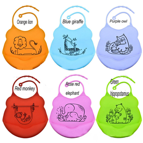 Random Pattern EVA Baby Boy Girl Kids Bibs