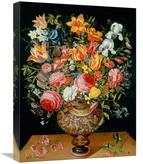 Global Gallery GCS-281946-22-142 22 in. Roses Tulips Narcissi Irises &