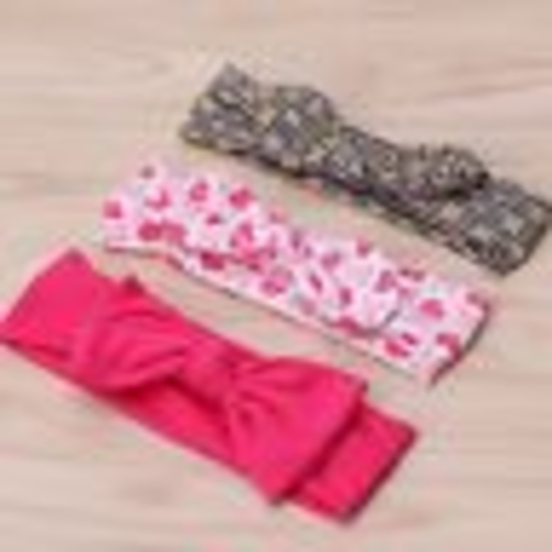 3PCS SET Cute Baby Kids Girls Headband Bow Flower