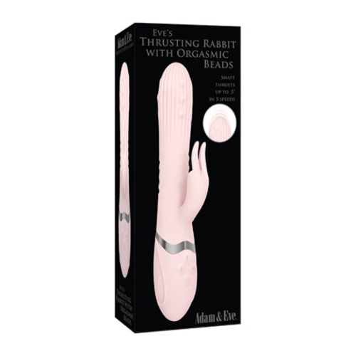 Adam & Eve Eve's Thrusting Rabbit With Orgasmic Beads Rabbit Vibrator