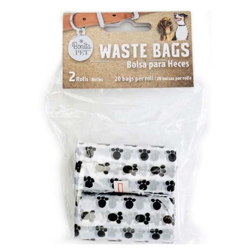 Pet Waste Bags - Paw Print, 2 Pack