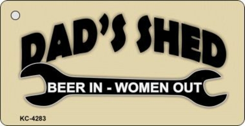 Smart Blonde KC-4283 Beer In Women Out Novelty Key Chain