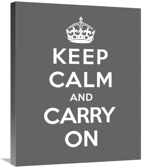 Global Gallery GCS-371965-2228-142 22 x 28 in. Keep Calm & Carry on - 