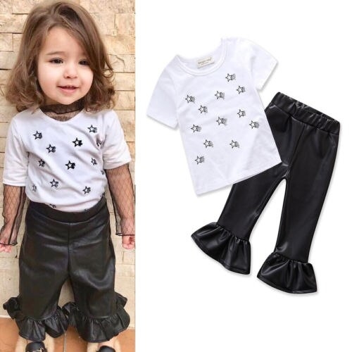 2018 Princess Kids Baby Girls White Tops T