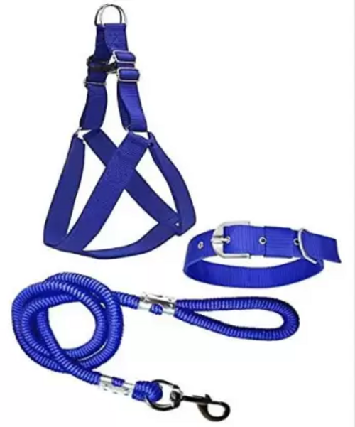 Dog Harness Belts Neck and Rope Set (Waterproof, Medium, Leash Dog