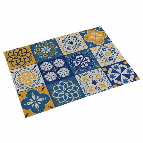 Main Table Mat Versa Mosaic Yellow Polyester (36 x 0,5 x 48 cm) image