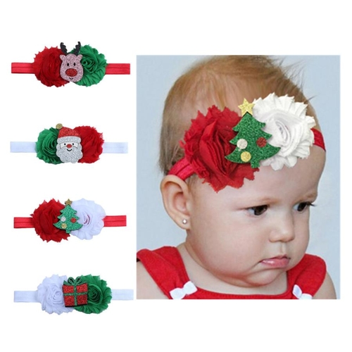Baby Kids Elastic Floral Christmas Stretch