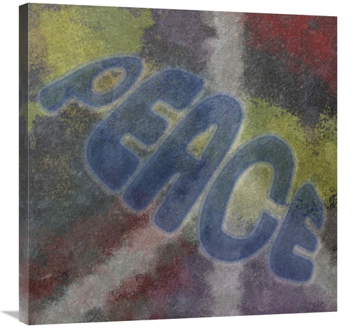 Global Gallery GCS-382220-3030-142 30 x 30 in. Graffiti - Peace Art Pr