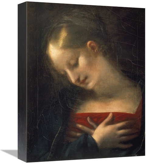 Global Gallery GCS-279493-16-142 16 in. Head of the Virgin Art Print -