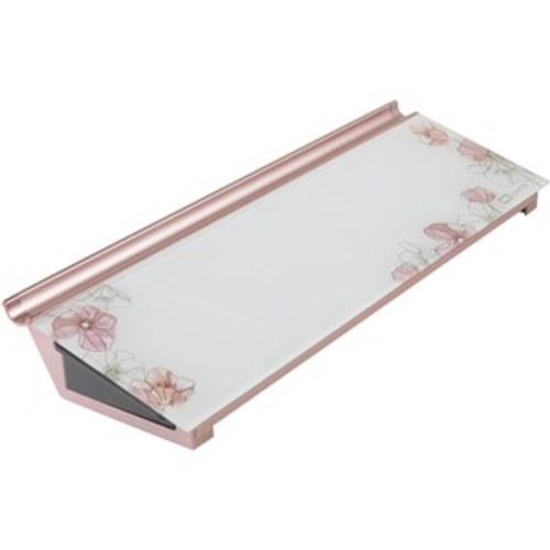 ACCO QRTGDP186P Quartet Floral Design Glass Dry-Erase Desktop Pad