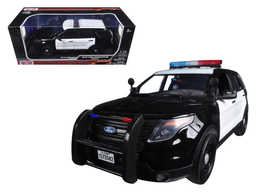 2015 Ford PI Utility Interceptor Black & White Police Car with Light
